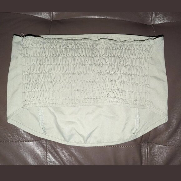 *3 FOR $9* Shein Solid Pastel Cropped Crop Strapless Tube Top Smocked Back Shirt - Picture 2 of 2